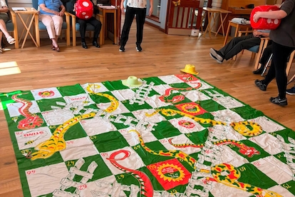 Snakes and Ladders and a Quiz