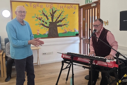 Paul Hayward Entertains Over Day Centre